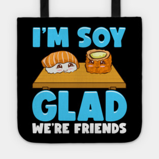 Funny Sushi and Wasabi Friends Pun Gift Tote