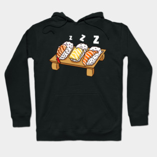 Funny Sushi sleeping on sushi board Gift Hoodie