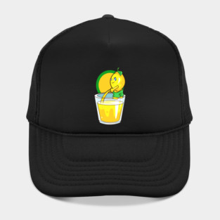 Kawaii Lemon Naughty Lemonade Pun Funny Gift Hat