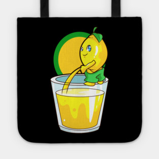 Kawaii Lemon Naughty Lemonade Pun Funny Gift Tote