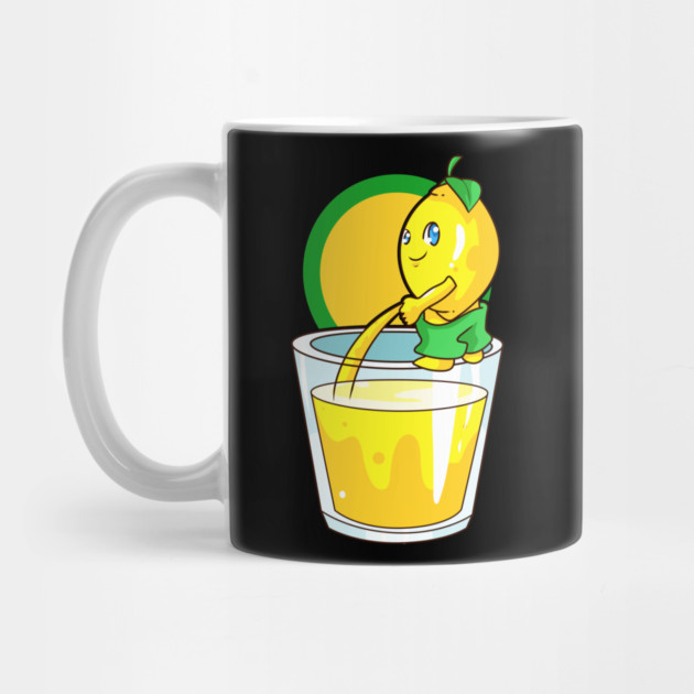 Kawaii Lemon Naughty Lemonade Pun Funny Gift by creative