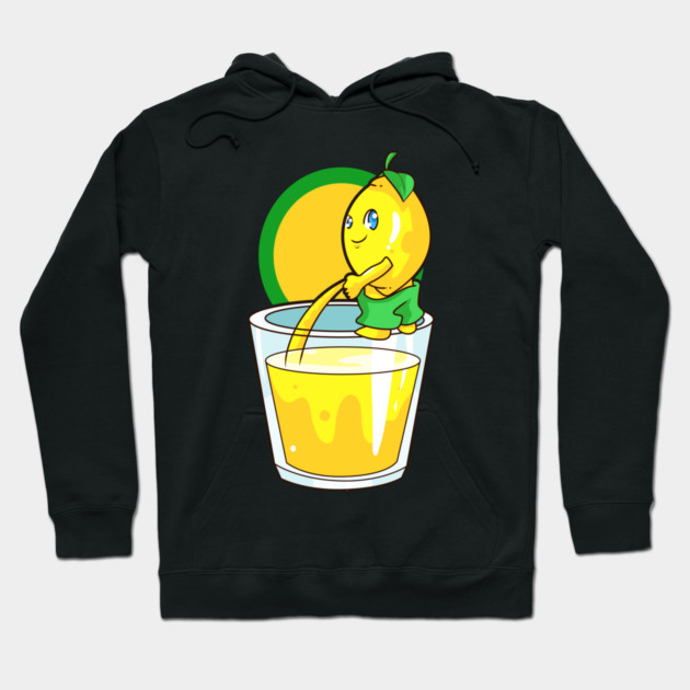 Kawaii Lemon Naughty Lemonade Pun Funny Gift Hoodie by creative
