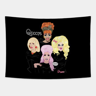 Queens from Drag Race Tapestry