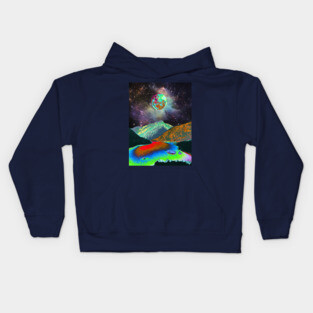 Psychedelic Landscape Kids Hoodie