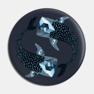 Whale Shark - Cornerupine Pin