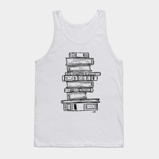 Stack of Books Tank Top