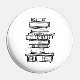 Stack of Books Pin
