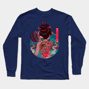 Geisha Bath Long Sleeve T-Shirt