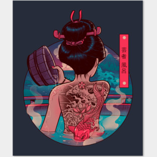 Geisha Bath Posters and Art