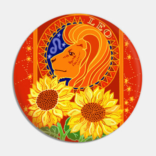 Zodiac Leo Pin