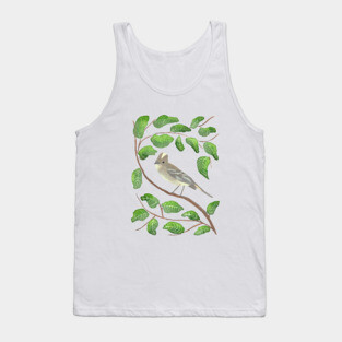Watercolor summer bird Tank Top