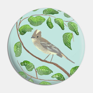 Watercolor summer bird Pin