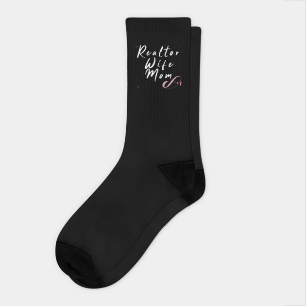 Realtor Wife Mom Socks by REG