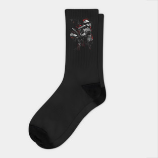 michael jordan black art Socks