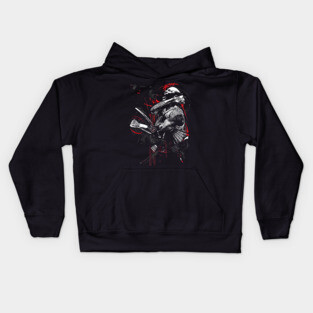 michael jordan black art Kids Hoodie
