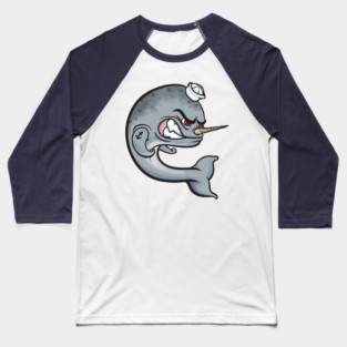 Angry Narwhal Baseball T-Shirt