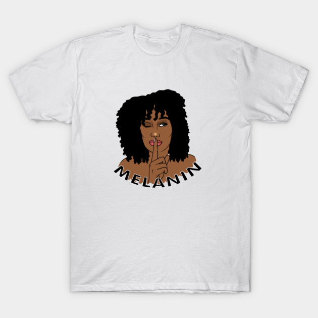 Afro Woman Melanin, Black Girl Magic T-Shirt by logiamerch