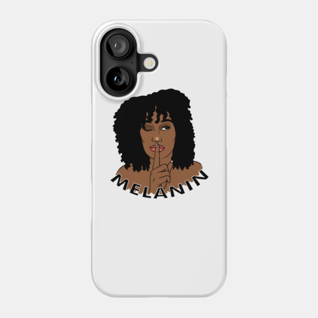 Afro Woman Melanin, Black Girl Magic Phone Case by logiamerch