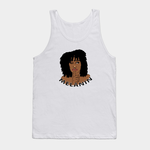 Afro Woman Melanin, Black Girl Magic Tank Top by logiamerch