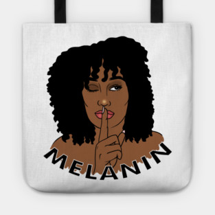 Afro Woman Melanin, Black Girl Magic Tote