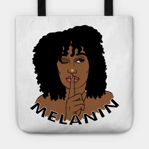 Afro Woman Melanin, Black Girl Magic Tote by logiamerch