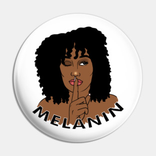 Afro Woman Melanin, Black Girl Magic Pin