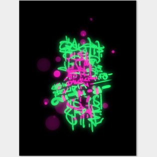 NEON GRAFFITI Posters and Art