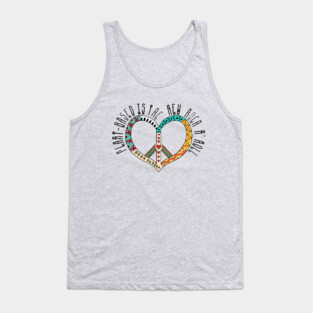 Cool Retro Heart for the Plant-based, Vegetarian or Vegan Tank Top