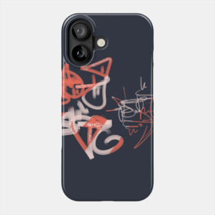 Graffiti orange Phone Case