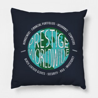 Prestige Worldwide vintage logo Pillow