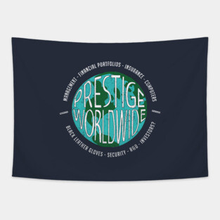 Prestige Worldwide vintage logo Tapestry