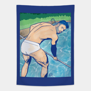 Pool Boy Tapestry