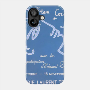 Jean Cocteau Exhibition Poster Phone Case