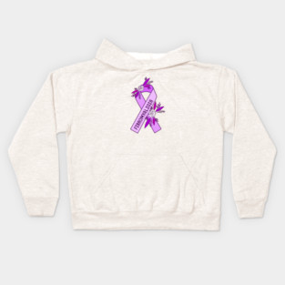 Fibromyalgia Awareness Ribbon Kids Hoodie