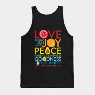 Fruit of the Spirit Christian Bible Verse Tank Top