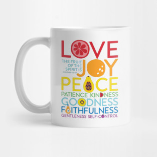 Fruit of the Spirit Christian Bible Verse Mug