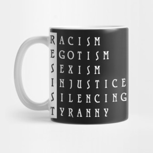Resist : 45th president political protest Mug