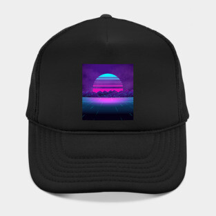 Synthwave Sunset of the 80's Hat