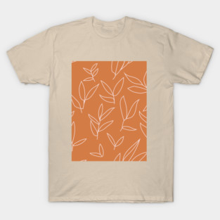 floral leaves grid pattern 1 T-Shirt
