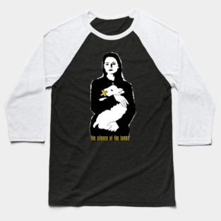 Silence of the Lambs black Baseball T-Shirt