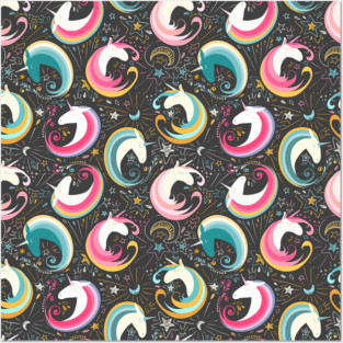 Magical Unicorns Posters and Art