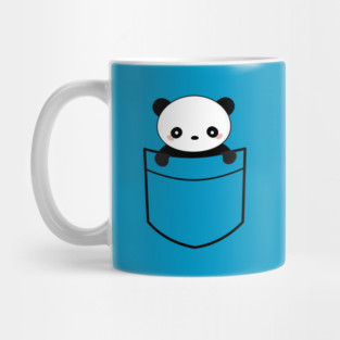 Kawaii Pocket Panda Bear T-Shirt Mug