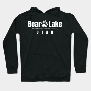 Bear Lake Utah Bear Paw Hoodie