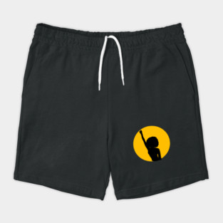 Black Power Fist Shorts