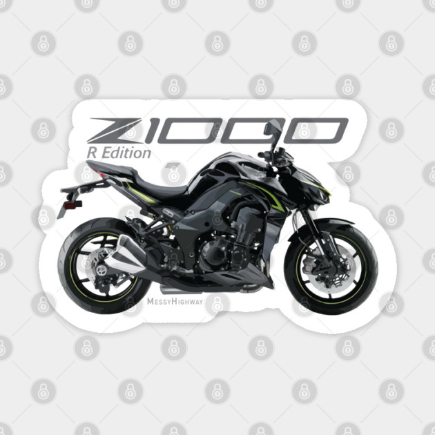 Kawasaki Z1000 R Edition 17 black, sl Sticker by MessyHighway