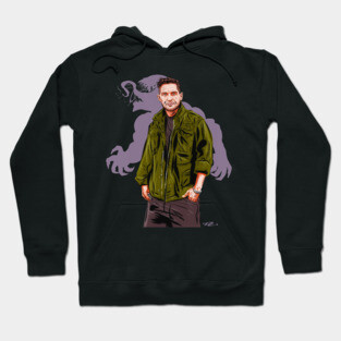Tom Hardy - An illustration by Paul Cemmick Hoodie