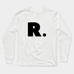 R. letter design Long Sleeve T-Shirt