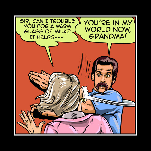 Warm Milk Slap Ben Stiller Pin TeePublic