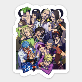 giogio passione and la squadra / jojo golden wind Sticker