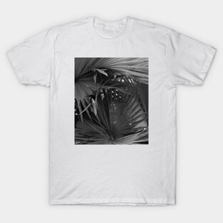 Noir Palm tree - black and white - nature photography T-Shirt